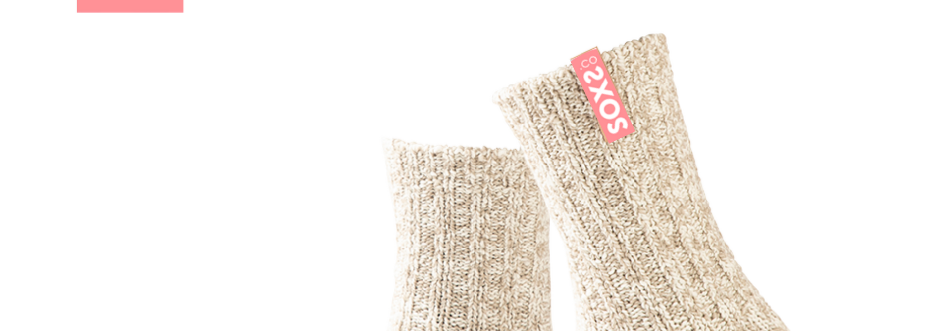 Soxs Mid-calf Socks - Beige/Apricot Blush 37-41