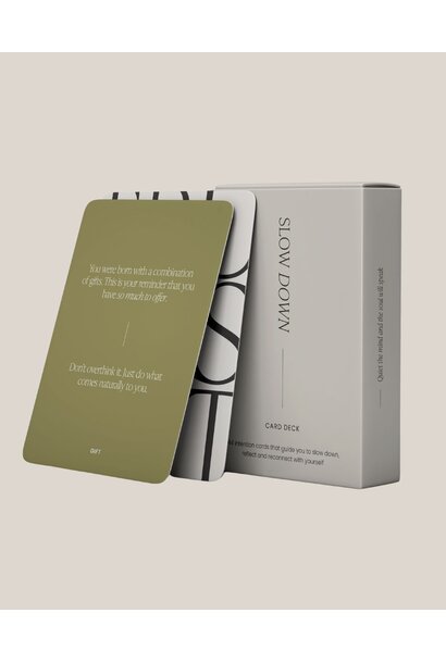 Monday - Slow Down Card Deck