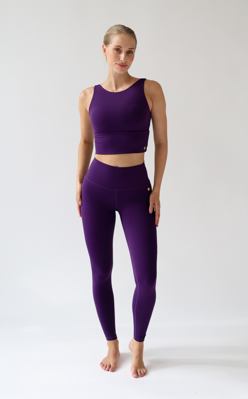 House of Gravity Signature Leggings - Deep Plum Amethyst-1