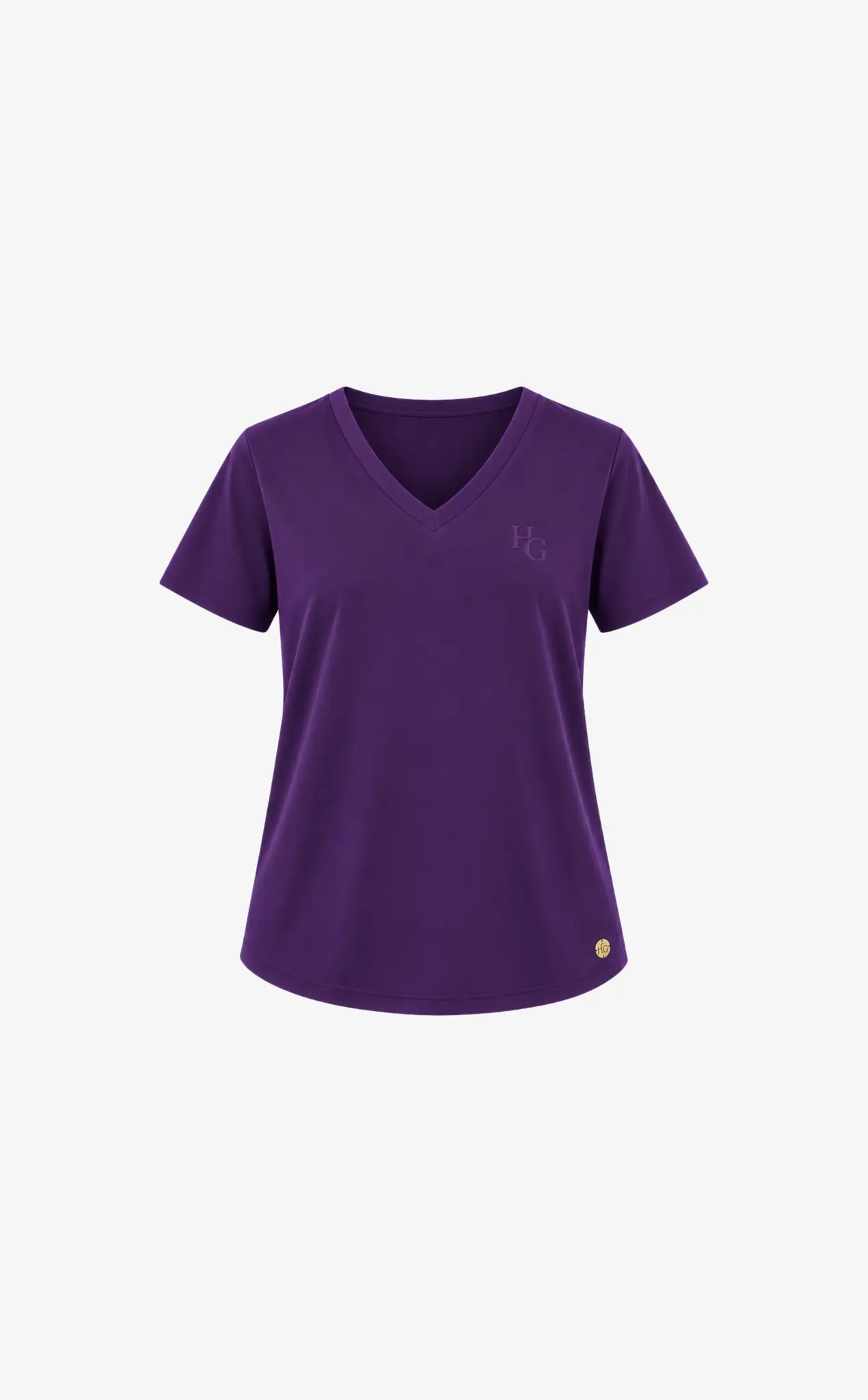 House of Gravity Active V-Tee - Deep Plum Amethyst-2