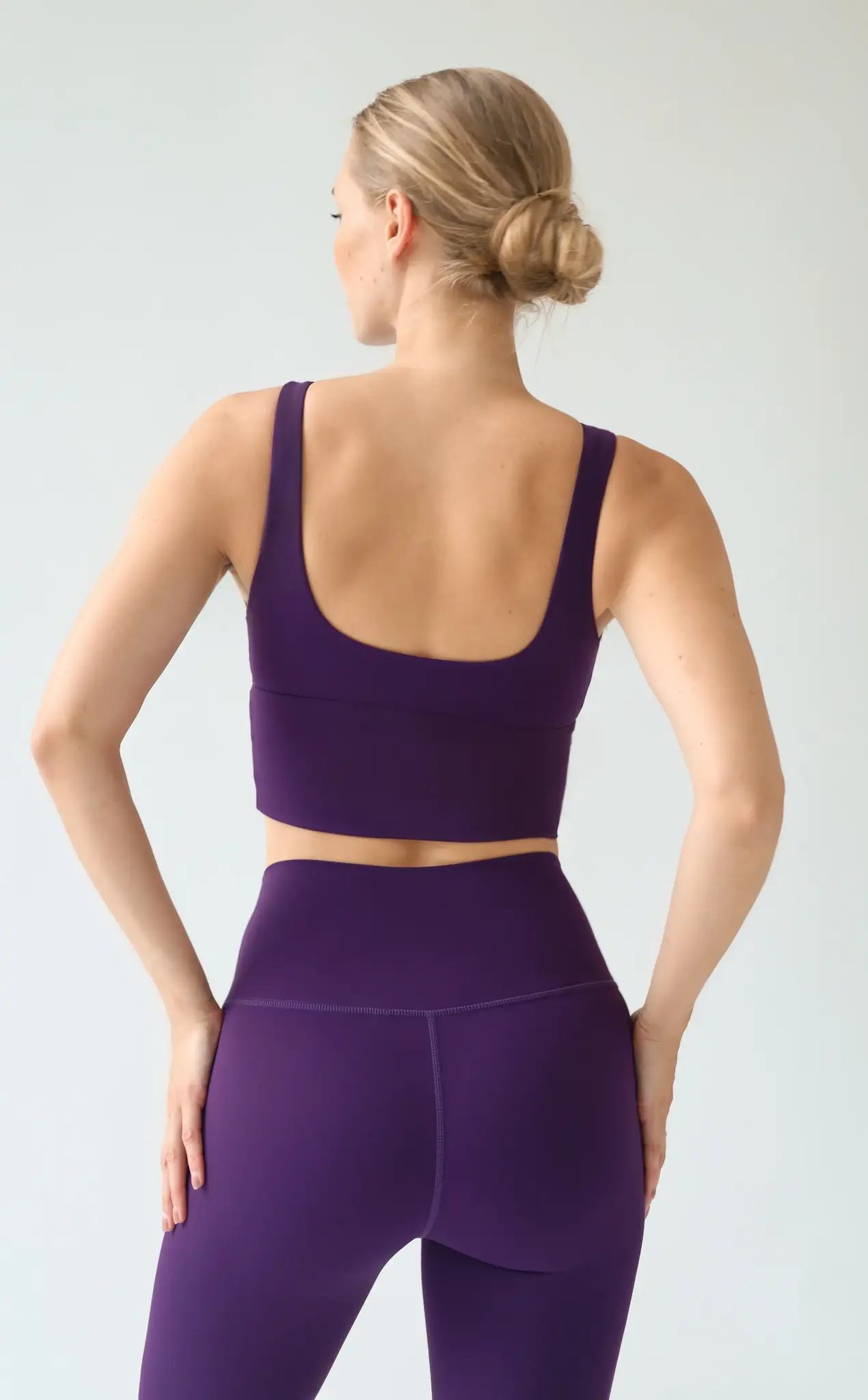 House of Gravity Divine Crop Top - Deep Plum Amethyst-5