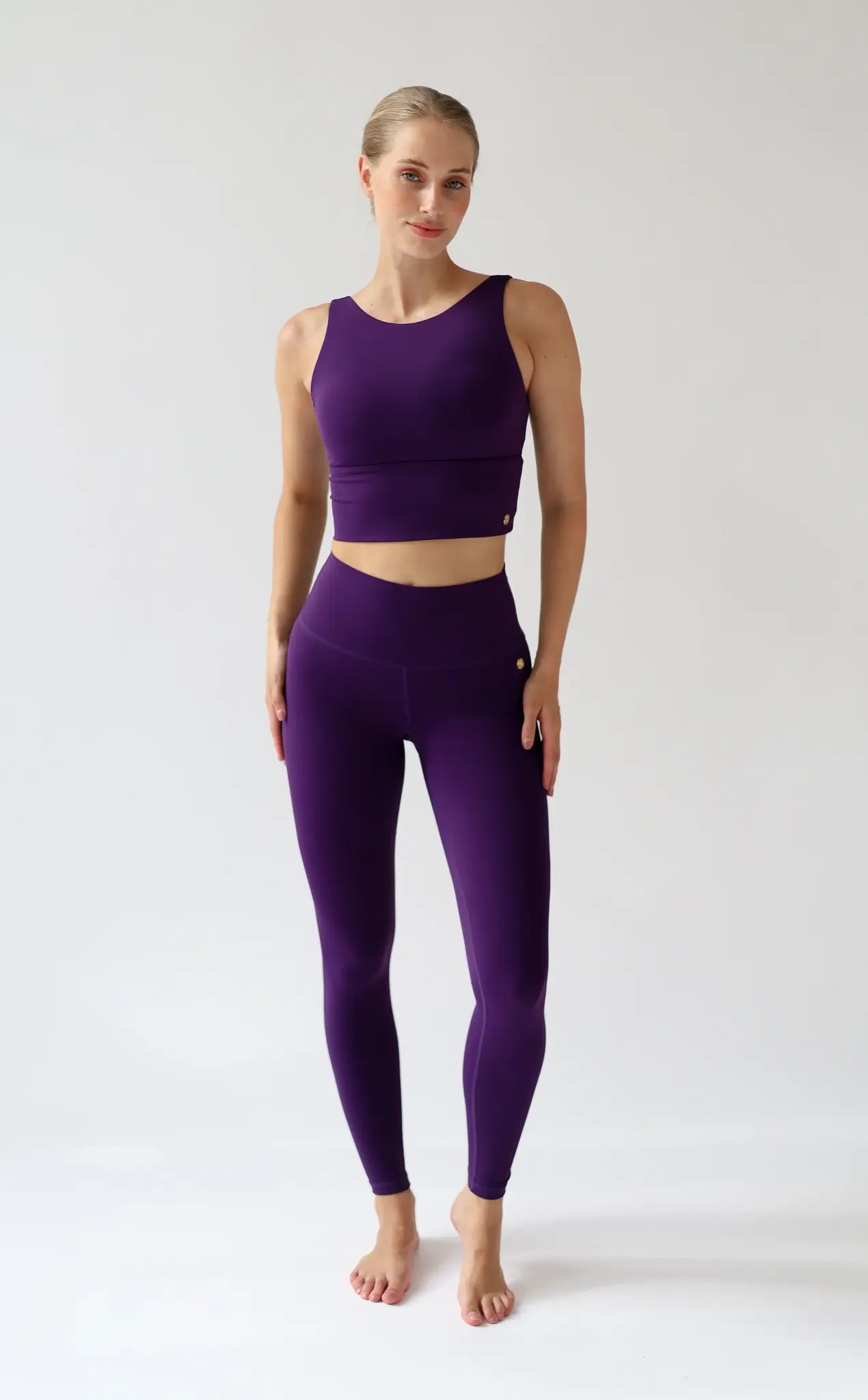 House of Gravity Divine Crop Top - Deep Plum Amethyst-1