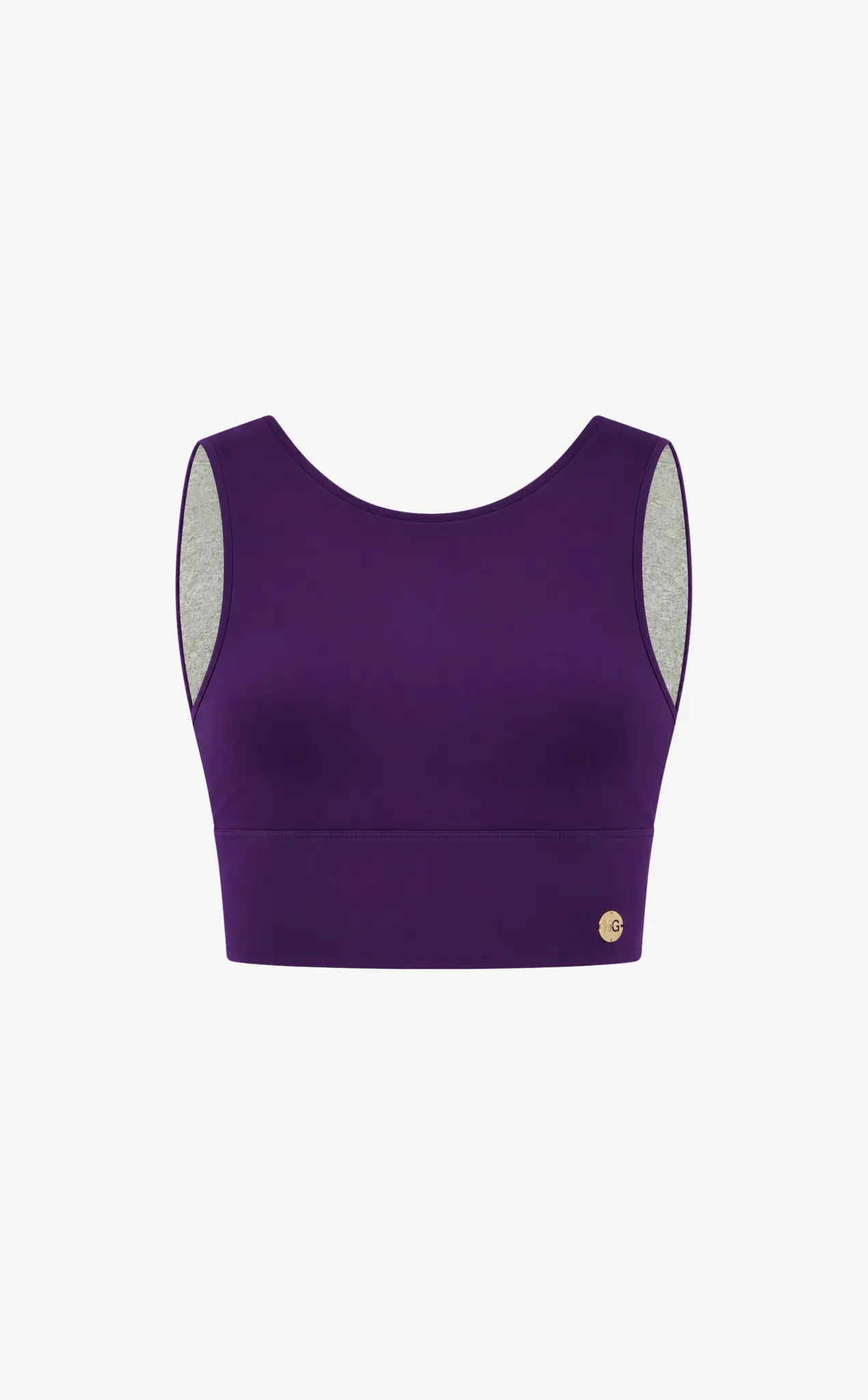 House of Gravity Divine Crop Top - Deep Plum Amethyst-6