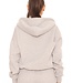 La sister essential zipper hoodie grey