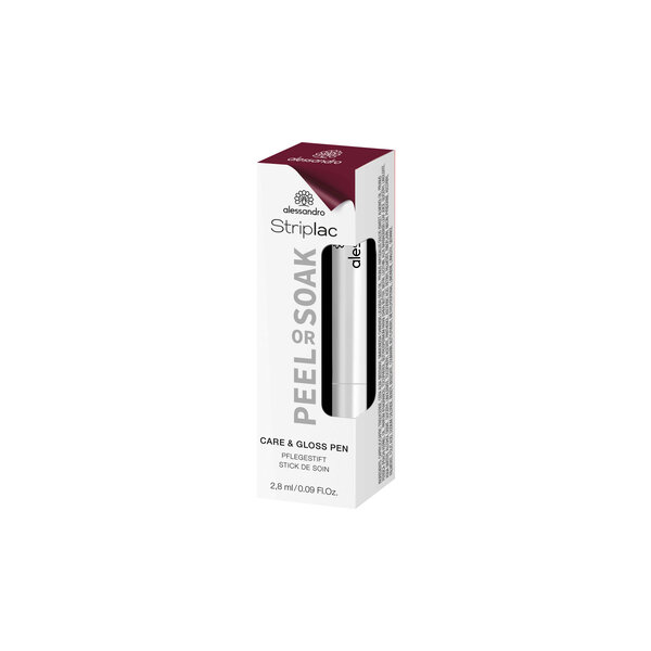 Alessandro Striplac Peel & Soak Care and Gloss Finish 1st  Gel Nagellak