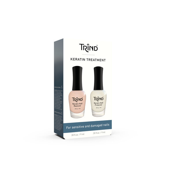 Trind Hand & Nail Keratin-Treatment-Nagelpflegeset 2 x 9 ml