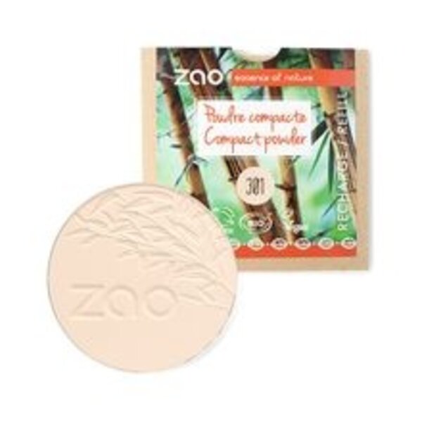 ZAO Skincare & Make-up  Nachfüllpuder Compact 301 (Ivory)
