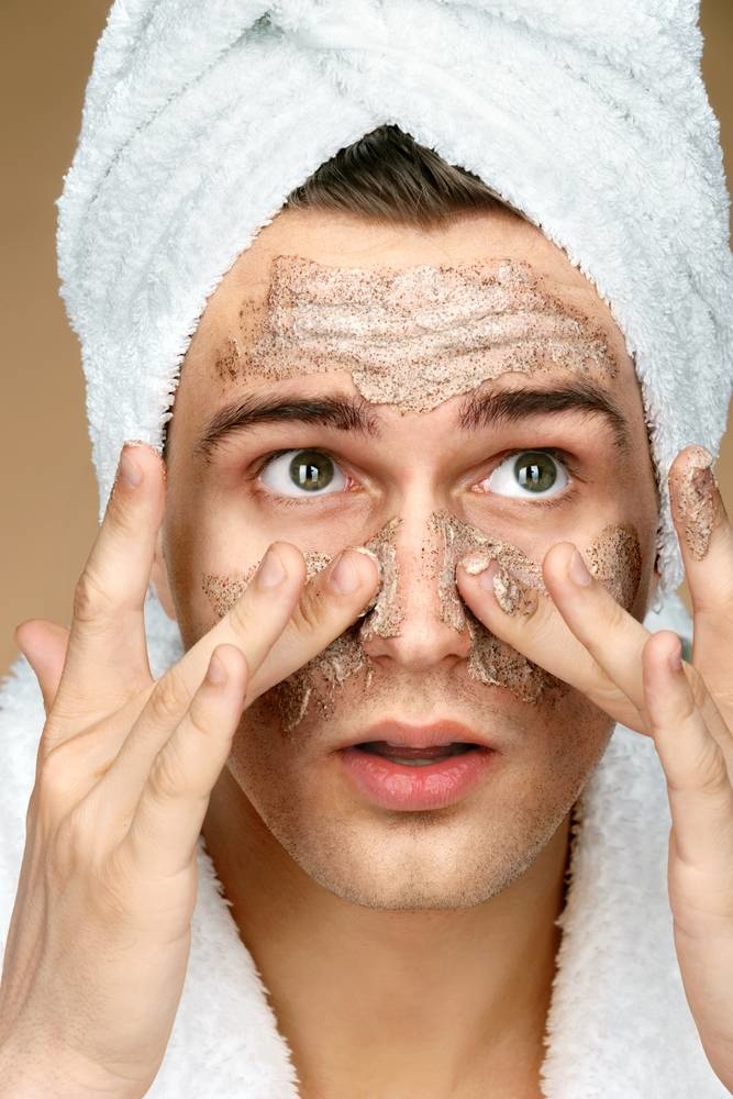 Peeling / gezichtsscrub voor mannen