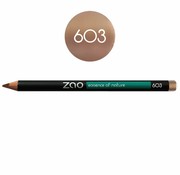 ZAO Skincare & Make-up  Oogpotlood  / wenkbrauw potlood 603* (Beige Nude)