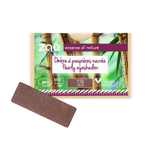 ZAO Skincare & Make-up  Nachfüllpackung Perlmutt-Lidschatten 128 (quadratisch)