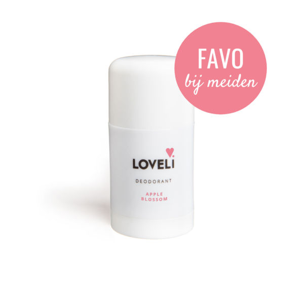 Loveli Deodorant Appleblossom  met zink  30ml  zonder aluminium