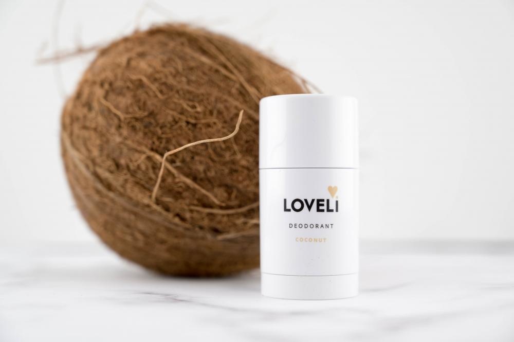 Tijdelijke zomerse deo van Loveli; COCONUT