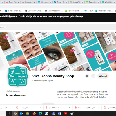 Viva Donna nu ook op Pinterest!