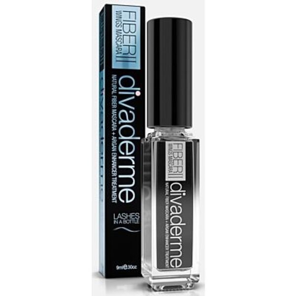 Divaderme Fiber Wings Mascara met vezels - voor lange en volle wimpers - zwart 1st