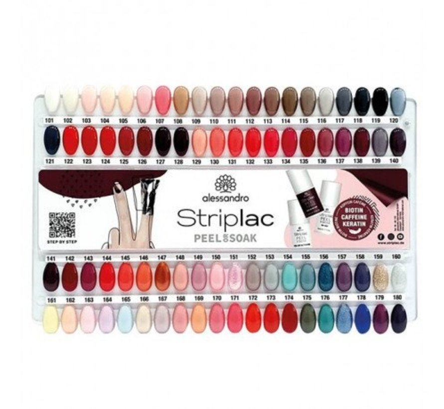 Striplac nagellak kleurenkaart 1st