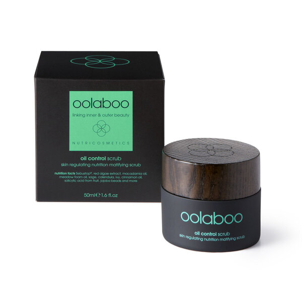 Oolaboo oil control skin regulating nutrition matifying scrub 50ml