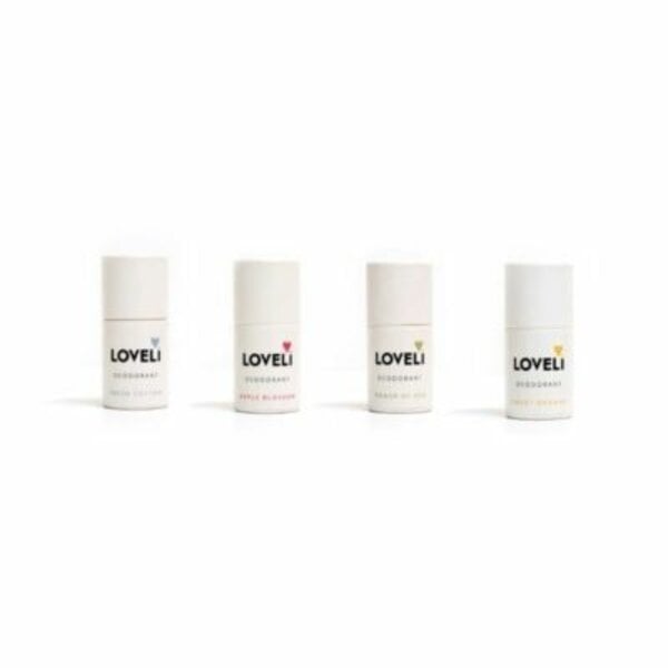 Loveli Deodorant mini set 4x6gr  zonder aluminium