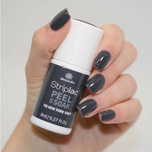 Alessandro Striplac  Peel & Soak  118 New York Grey Gel Nagellak