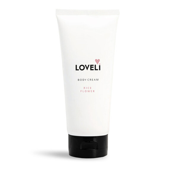 Loveli Körpercreme „Rice Flower“ für trockene Haut, 200 ml