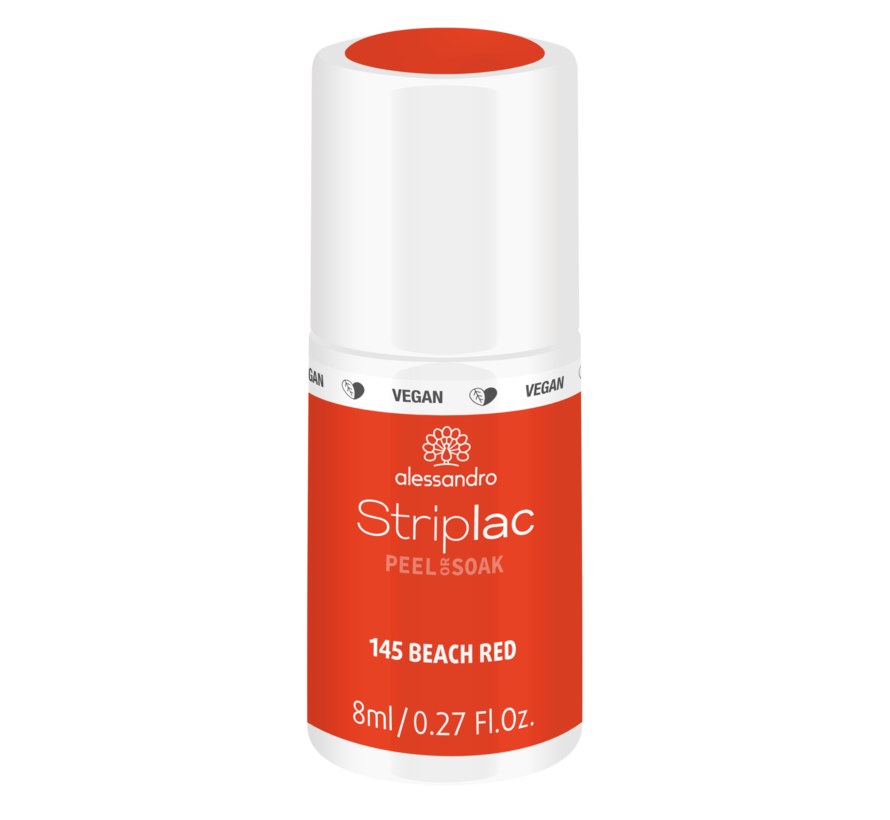 Striplac  Peel & Soak  145 BEACH RED Gel Nagellak