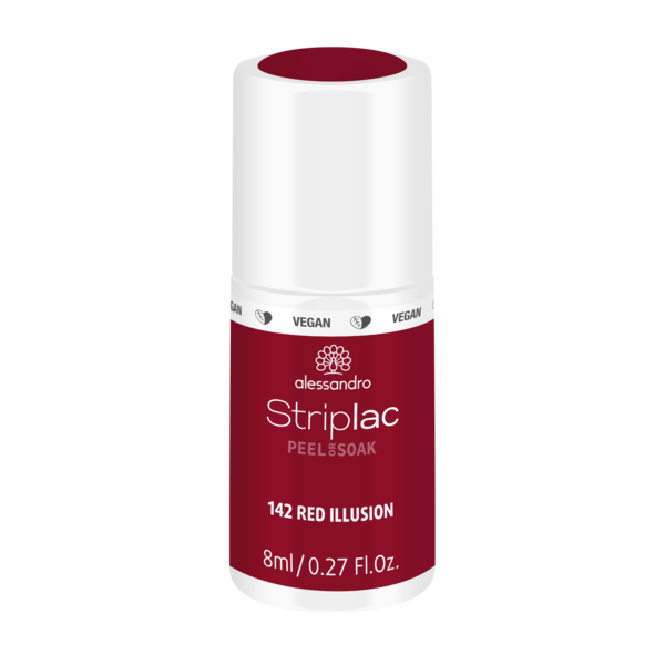 Alessandro Striplac  Peel & Soak  142 RED ILLUSION Gel Nagellak