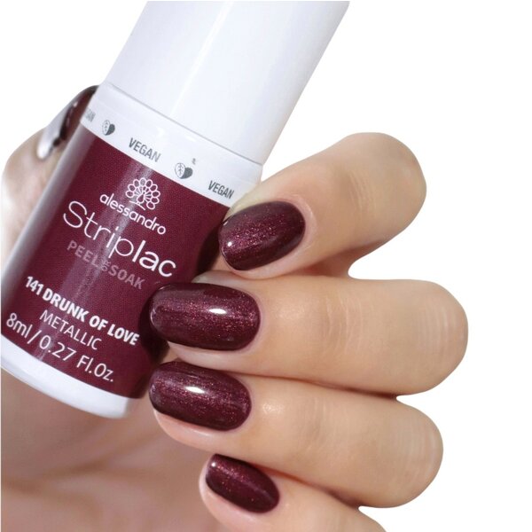 Alessandro Striplac  Peel & Soak  141 DRUNK OF LOVE  Gel Nagellak