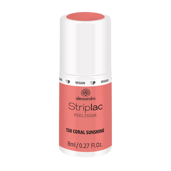 Alessandro Striplac  Peel & Soak  130 Coral Sunshine Gel Nagellak