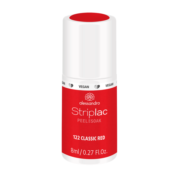 Alessandro Striplac  Peel & Soak  122 Classic Red Gel Nagellak