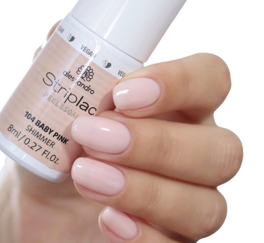 Striplac  Peel & Soak  104 Baby Pink Shimmer Gel Nagellak