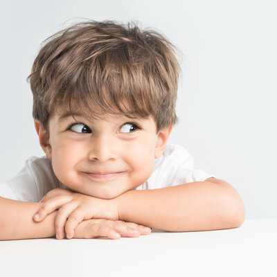 De huid van een kind