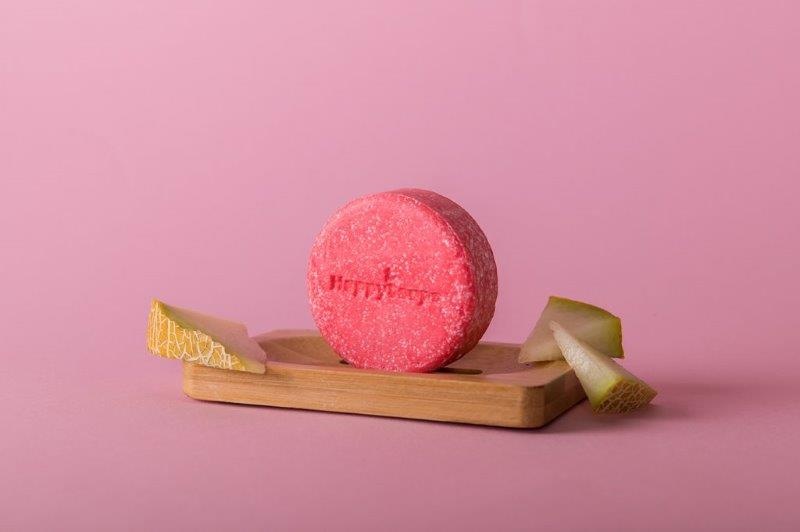 Happysoaps melon shampoo bar