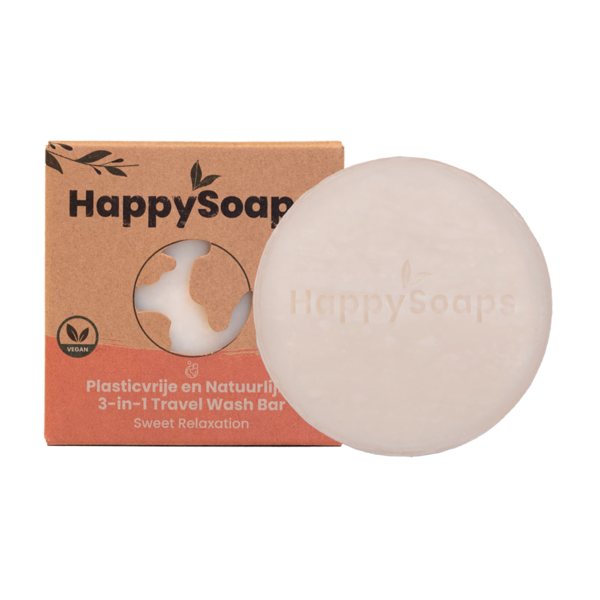 HappySoaps Travel reis bar 3 in 1 sweet relaxion