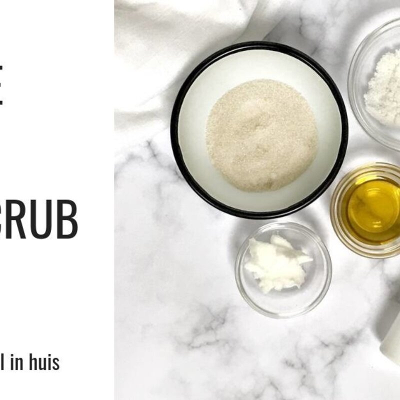 Zo maak jij je eigen bodyscrub