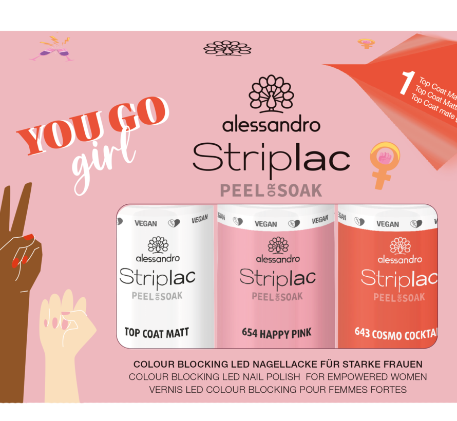 Striplac You Go Girl  - Female Empowerment nagellak set