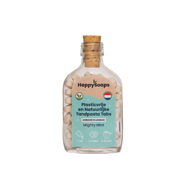 HappySoaps Tandpasta tabletten Zonder Fluoride - Mighty Mint
