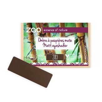 Nachfüllpackung Perlmutt-Lidschatten 203 Dark Brown, quadratisch
