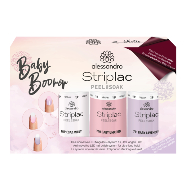 Alessandro Striplac Baby Boomer Pastel nagellak set 3x5ml