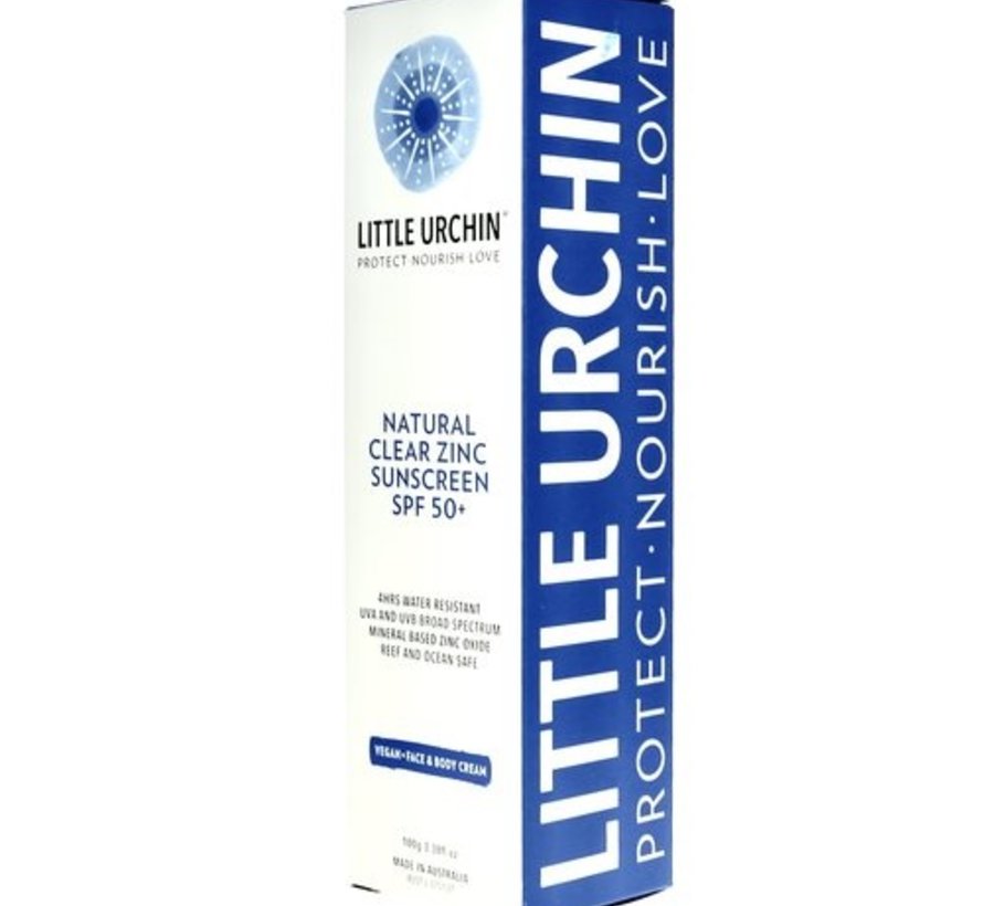 Little Urchin Natuurlijke Zonnebrand Natural Clear Zink | Zonnebrand - Viva  Donna