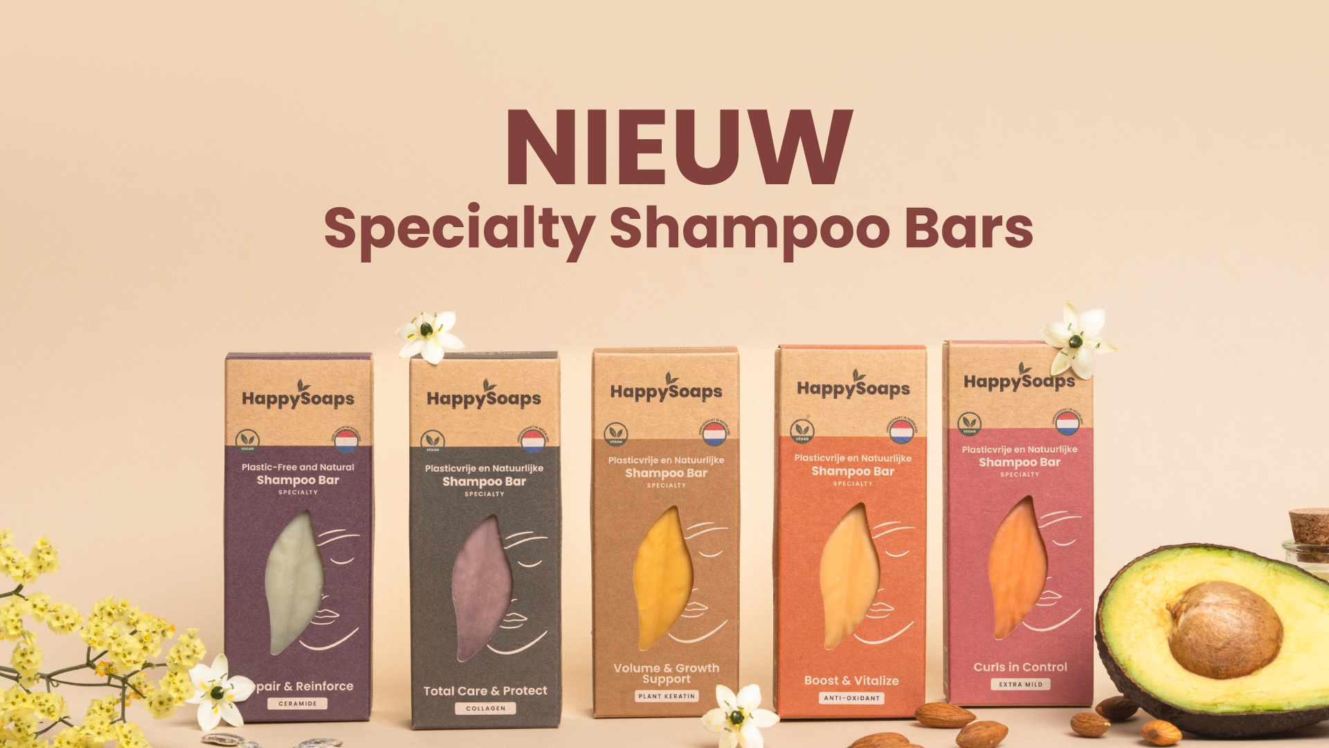 Nieuw Happysoaps specialty Shampoo bars!