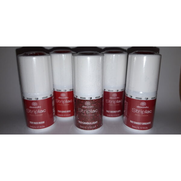 Alessandro Striplac  Voordeelset Red 5x5 ml