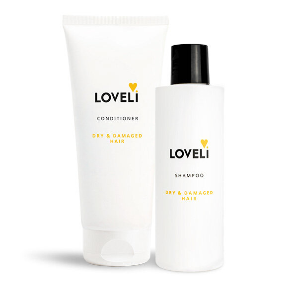 Loveli Shampoo & Conditioner droog & beschadigd haar - voordeel set  2x200ml