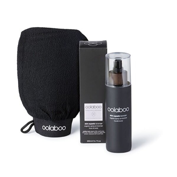 Oolaboo organic skin superb silky bronzing drops met gratis Glove