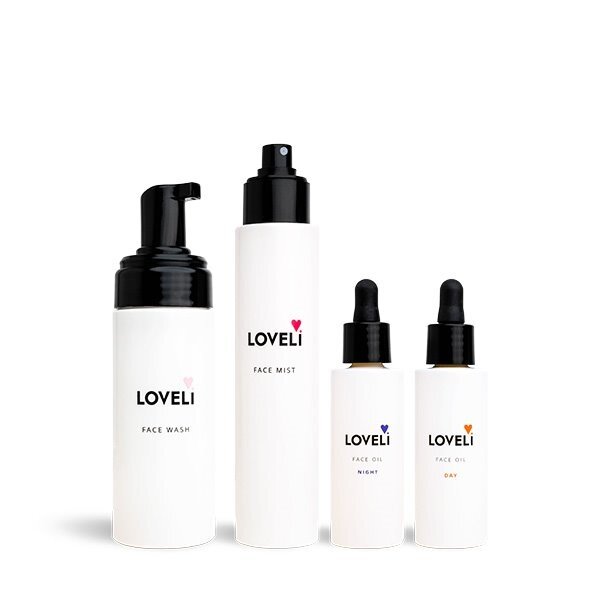 Loveli Huidverzorgingset voordeel set met Facewash, Facemist en Face oil