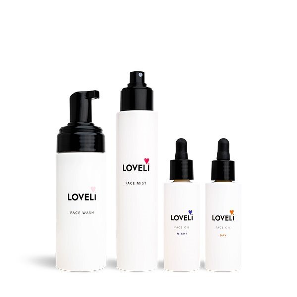 Loveli Huidverzorgingset voordeel setFacewash, Facemist en Face oil