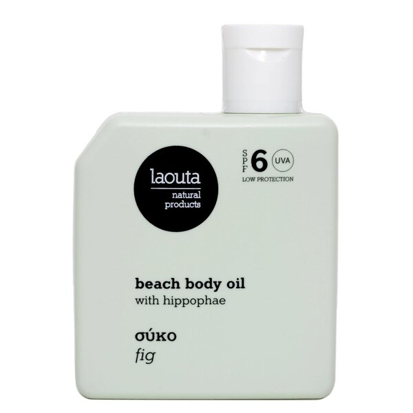 LAOUTA NATURAL  PRODUCTS Beach Body Oil Fig SPF6 - beschermende huidolie voor in de zon 100ml