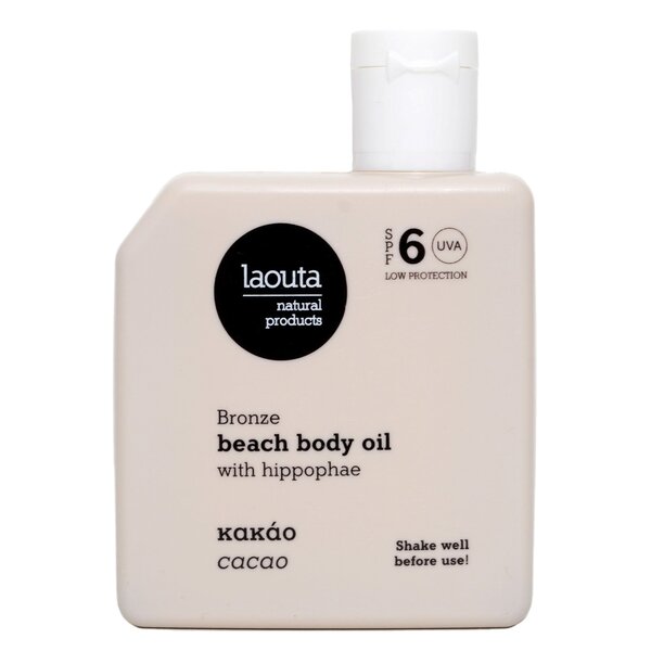 LAOUTA NATURAL  PRODUCTS Bronze Beach Body Oil Cacao SPF6 - 100ml