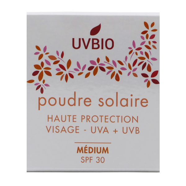 UVBIO - zonnebrand Poudre solaire SPF 30 Medium 10 gr