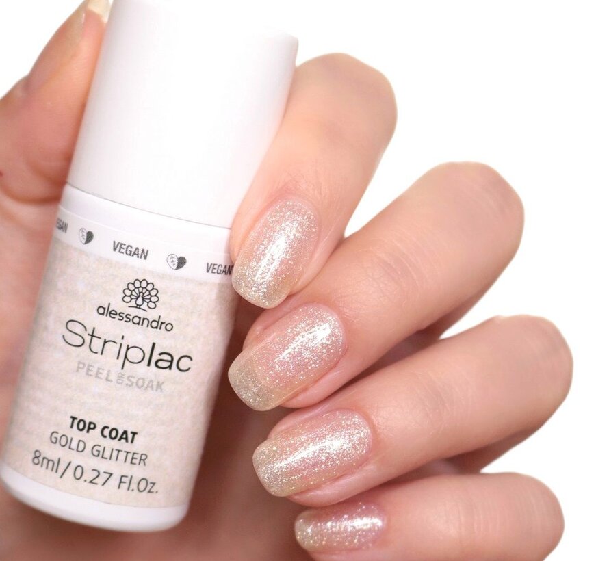 Striplac  Topcoat Gold Glitter