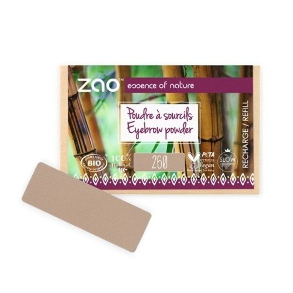 ZAO Skincare & Make-up  Nachfüllpackung Augenbrauenpuder 260 (Blond)