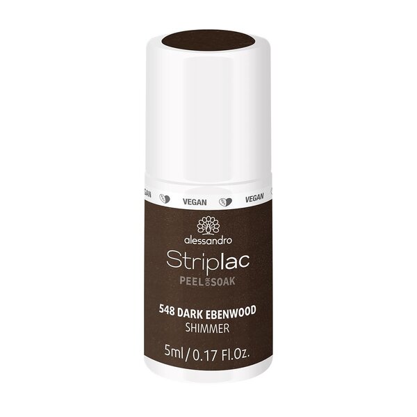 Alessandro Striplac Snow white 548 Dark Ebbenhout Shimmer 5ml